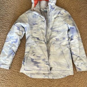 Columbia Girls’ Purple and White Ski Jacket